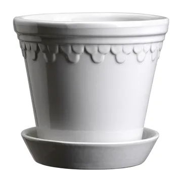 Pot vitré Københavner - Mineral White, Ø18 cm - Bergs Potter