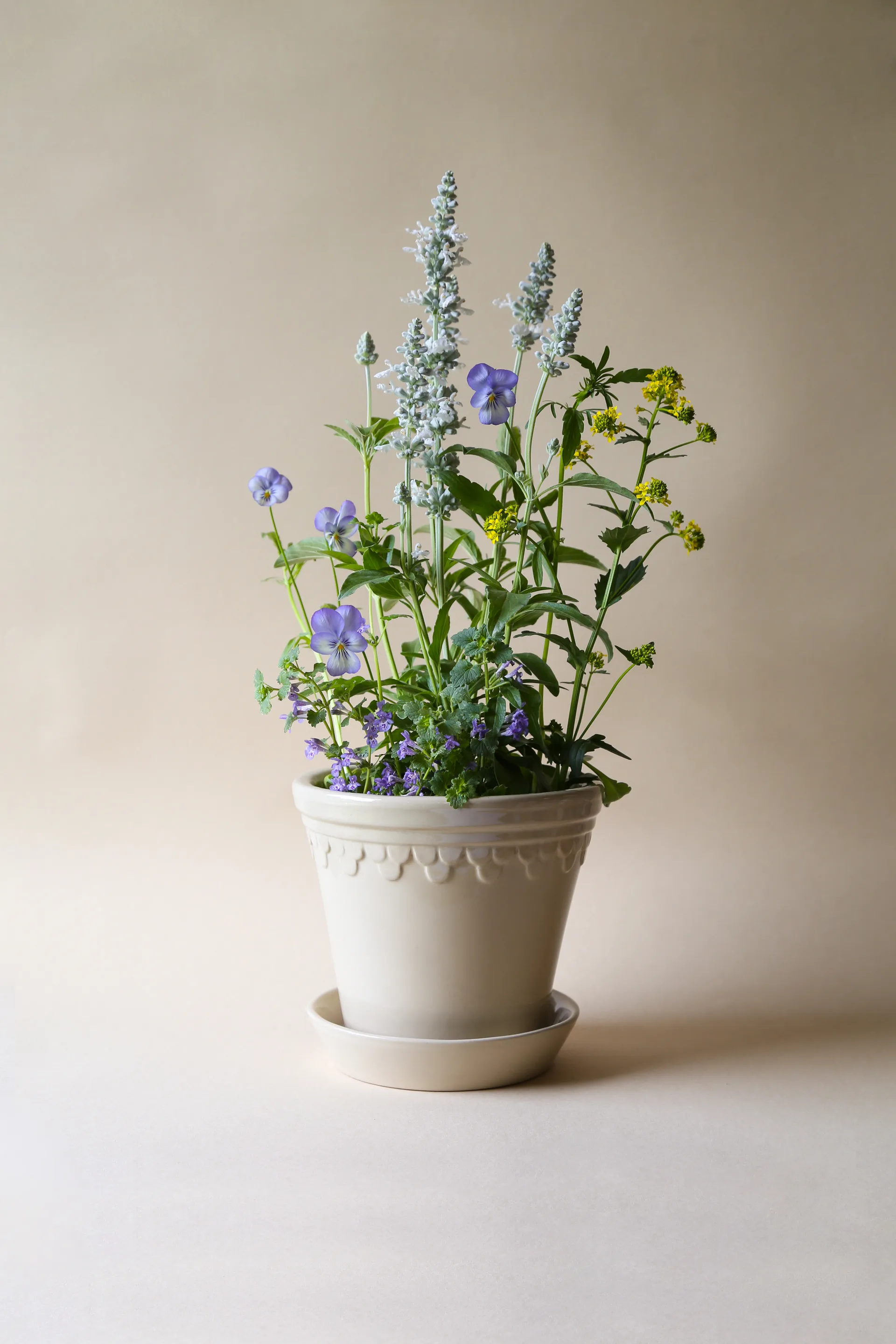 Pot vitré Københavner, Sand Stone, Ø10 cm Bergs Potter