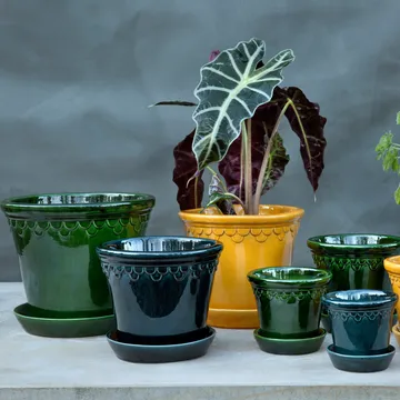 Pot vitré Københavner - Vert, Ø25 cm - Bergs Potter