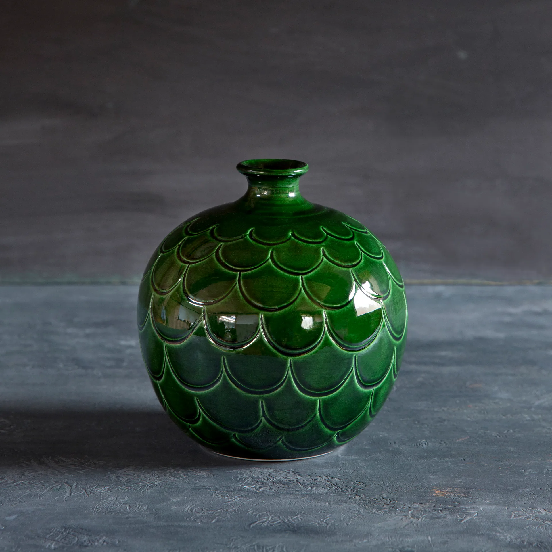 Vase Misty 19 cm, Vert Bergs Potter
