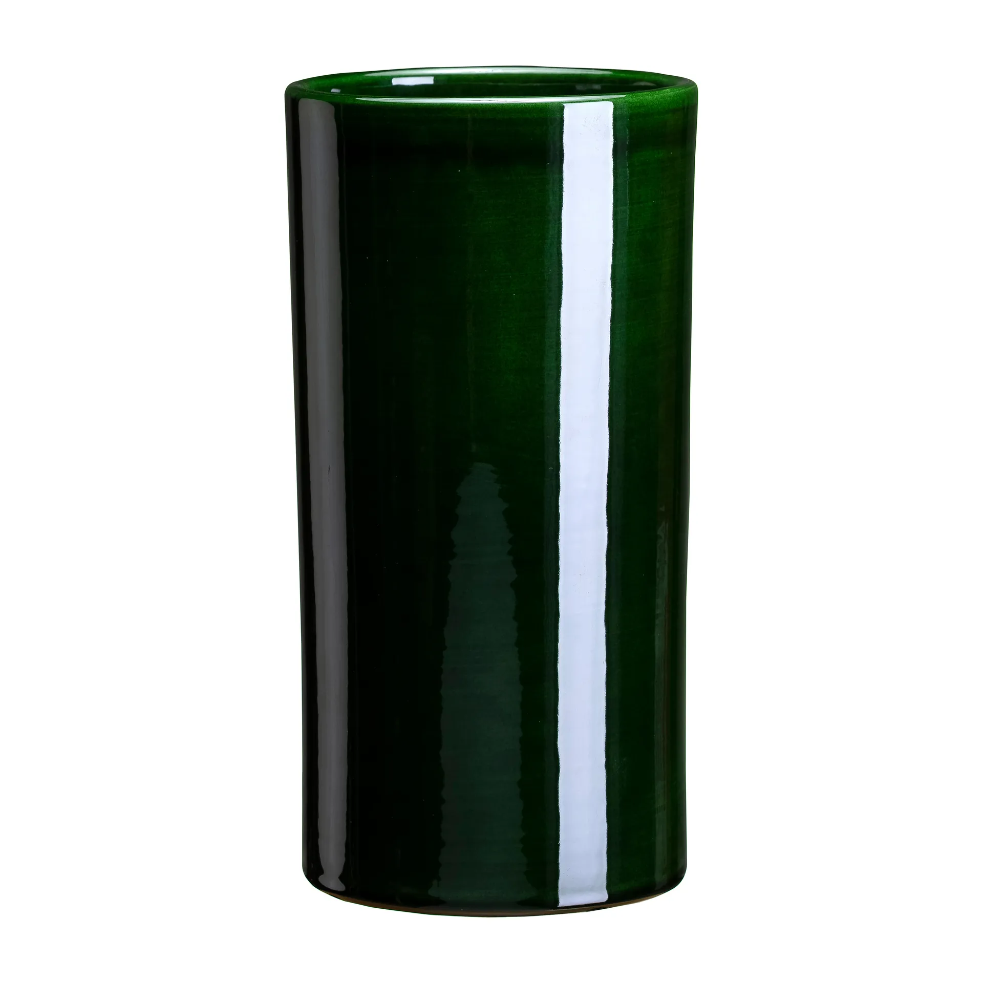 Vase Romeo émaillé Ø12 cm, Vert Bergs Potter