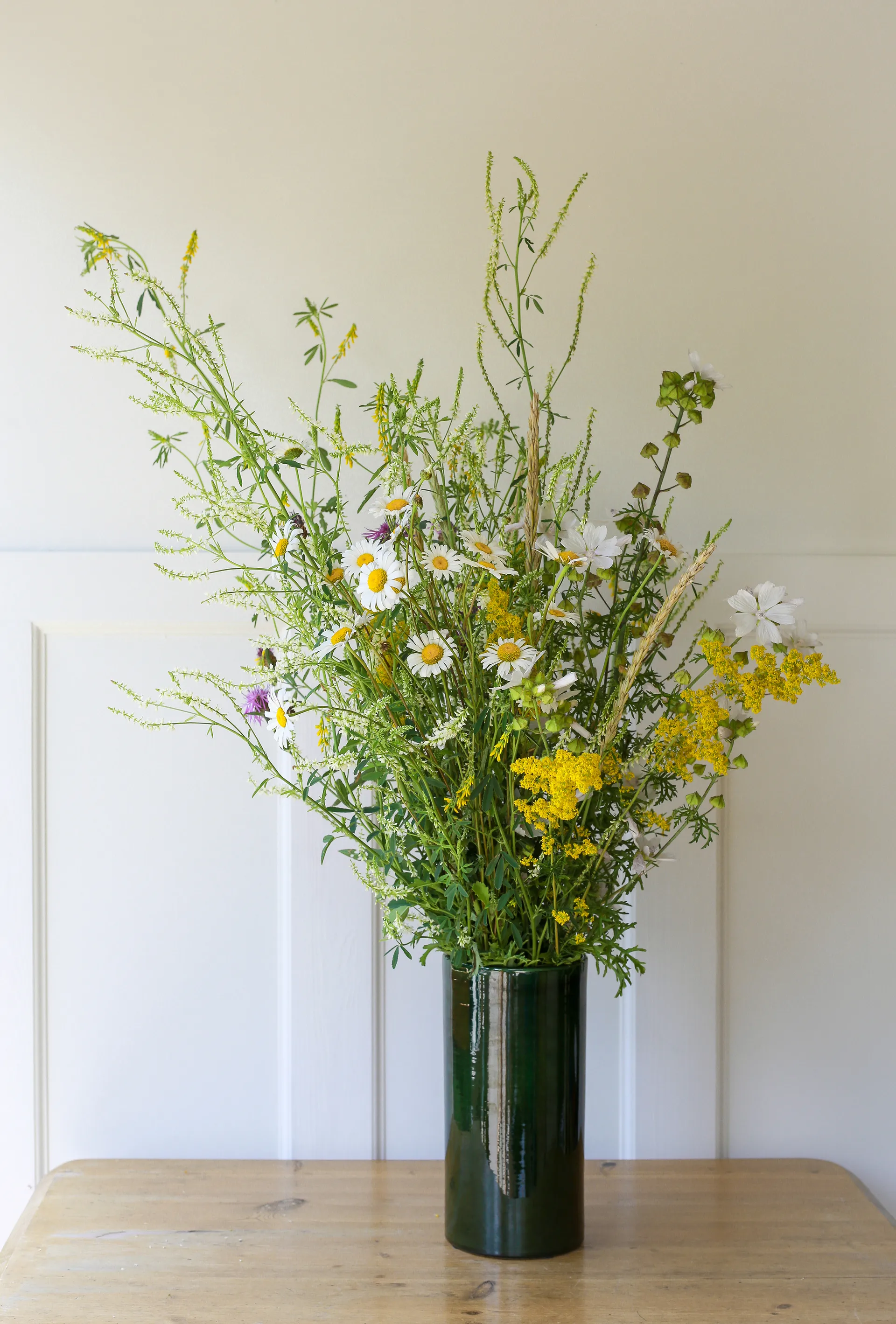 Vase Romeo émaillé Ø12 cm, Vert Bergs Potter