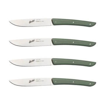 Couteaux à viande Color 4 pièces 11 cm - Olive Green - Berkel