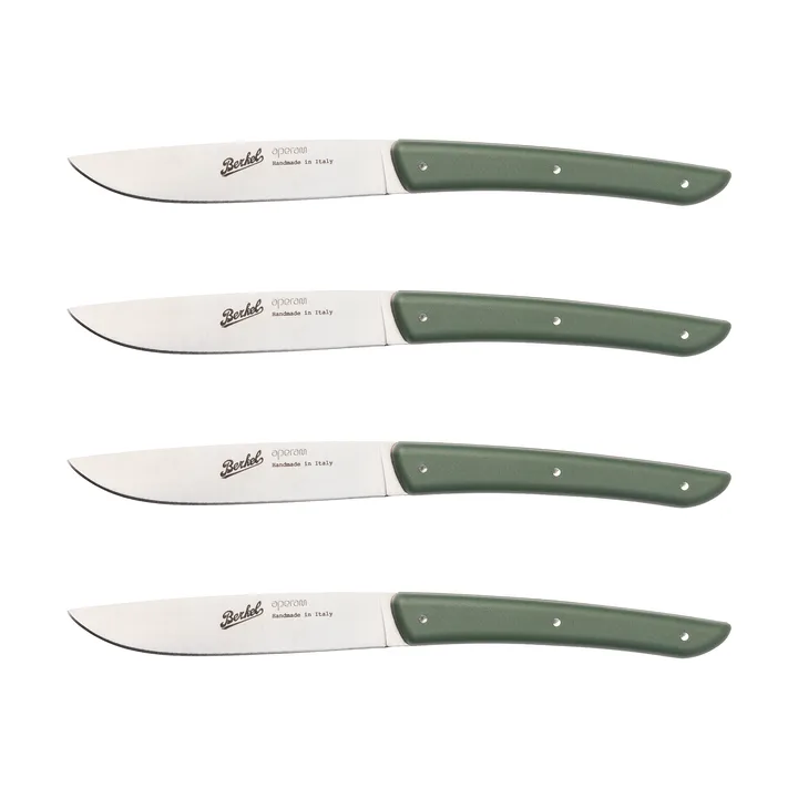 Couteaux à viande Color 4 pièces 11 cm - Olive Green - Berkel