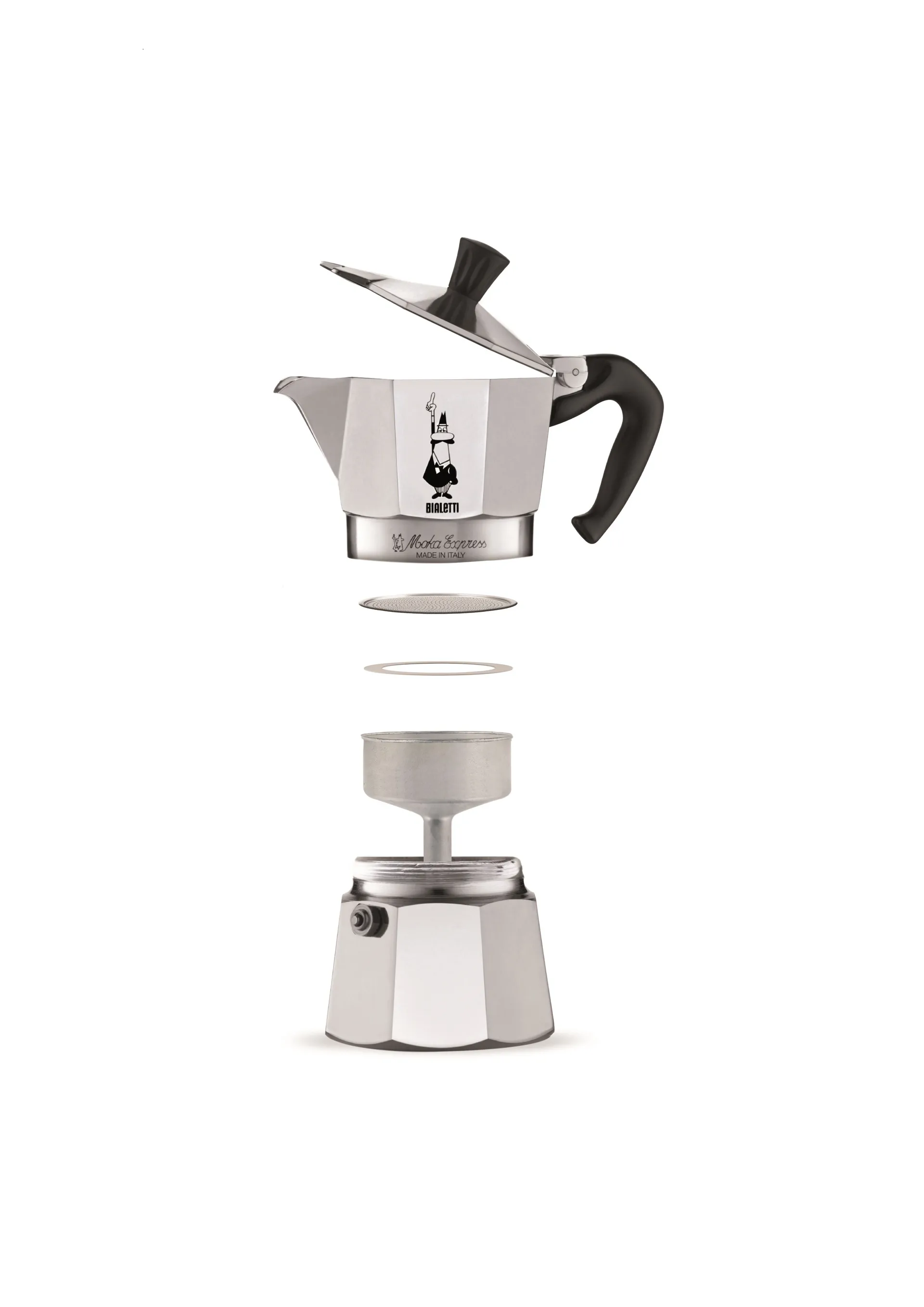 Cafetière Bialetti Moka 9 tasses, Argent Bialetti