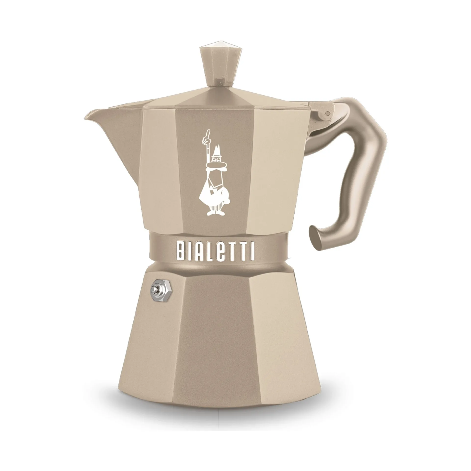 Cafetière moka Bialetti exclusive induction, Beige, 3 tasses Bialetti