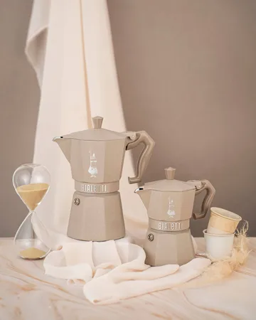 Cafetière moka Bialetti exclusive induction - Beige, 3 tasses - Bialetti