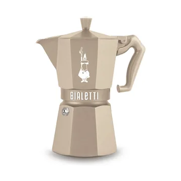 Cafetière moka Bialetti exclusive induction - Beige, 6 tasses - Bialetti