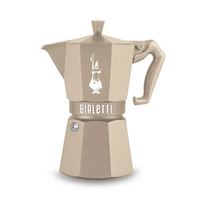 Cafetière moka Bialetti exclusive induction - Beige, 6 tasses - Bialetti