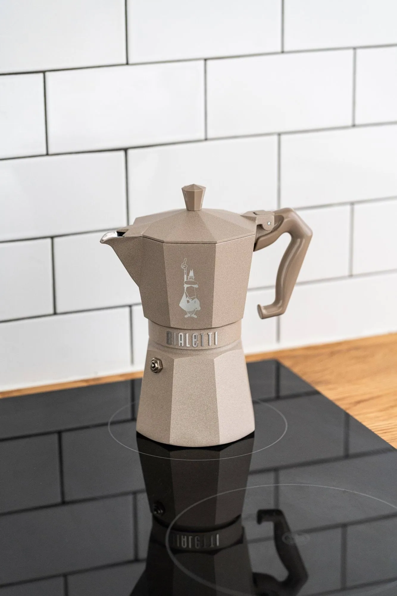 Cafetière moka Bialetti exclusive induction, Beige, 6 tasses Bialetti