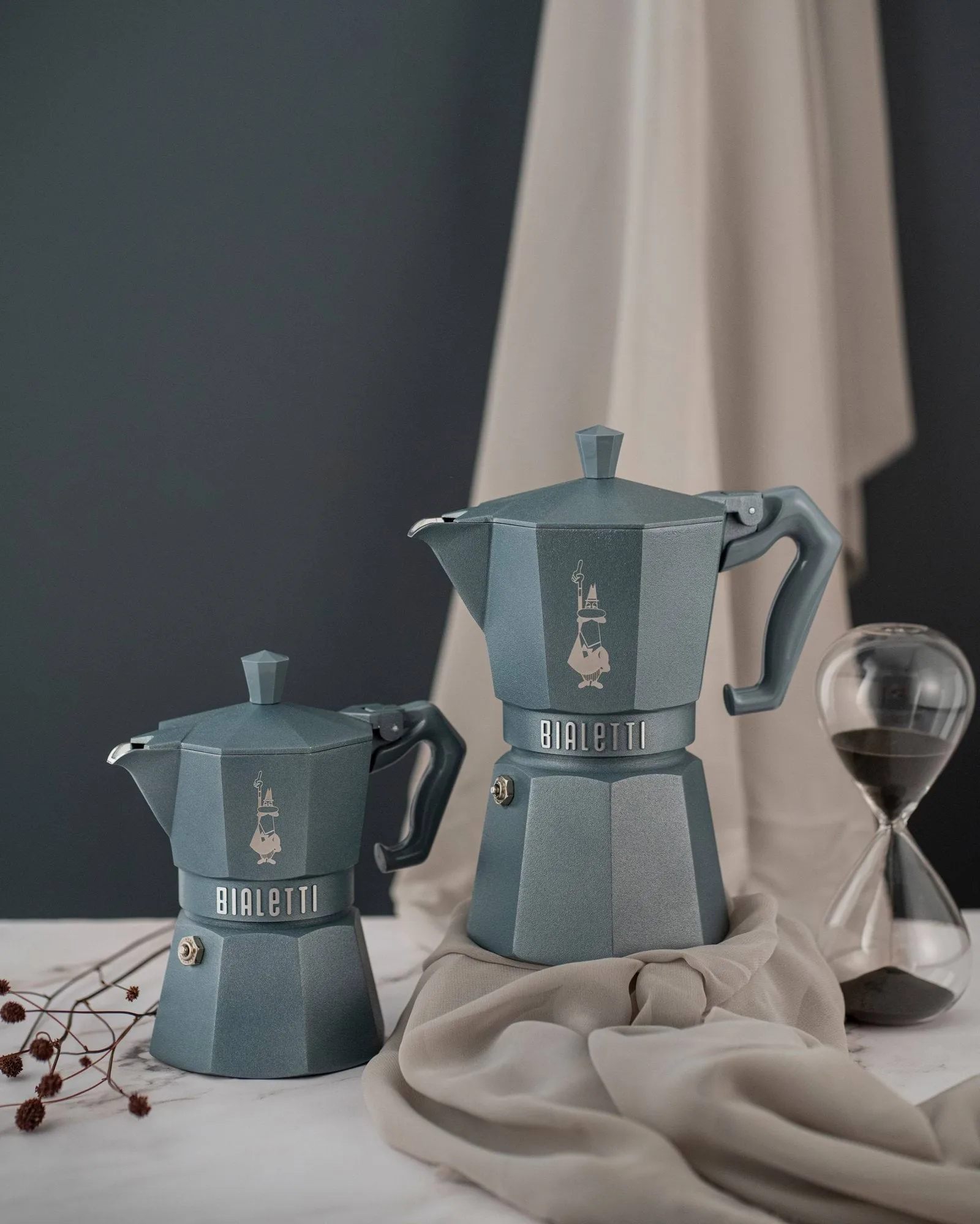 Cafetière moka Bialetti exclusive induction, Gris, 3 tasses Bialetti