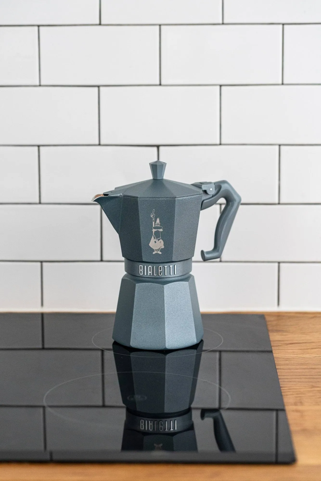 Cafetière moka Bialetti exclusive induction, Gris, 6 tasses Bialetti