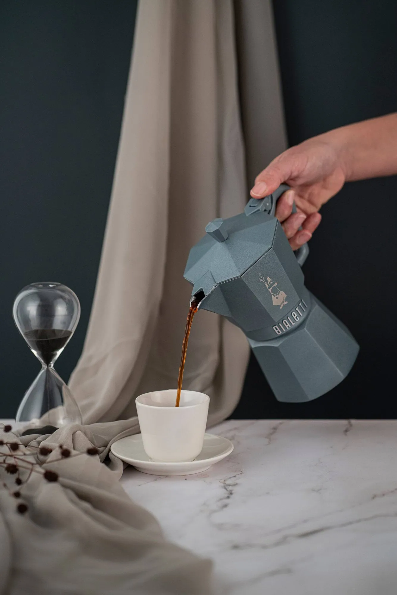 Cafetière moka Bialetti exclusive induction, Gris, 6 tasses Bialetti