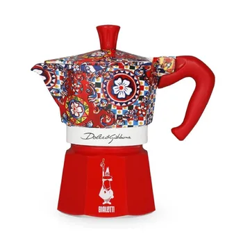 Cafetière moka Bialetti x Dolce & Gabbana - Chariot sicilien, 3 tasses - Bialetti
