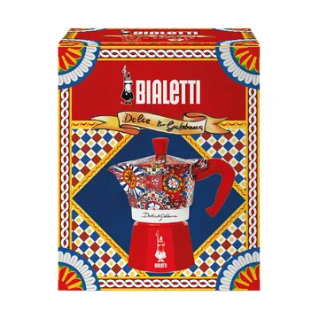Cafetière moka Bialetti x Dolce & Gabbana - Chariot sicilien, 3 tasses - Bialetti