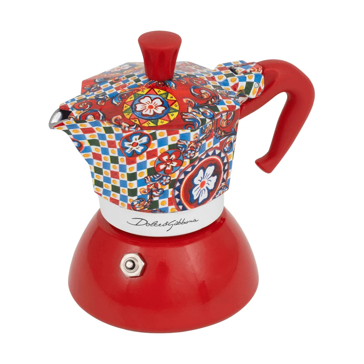 Cafetière moka Bialetti x Dolce & Gabbana induction, Chariot sicilien, 2 tasses Bialetti