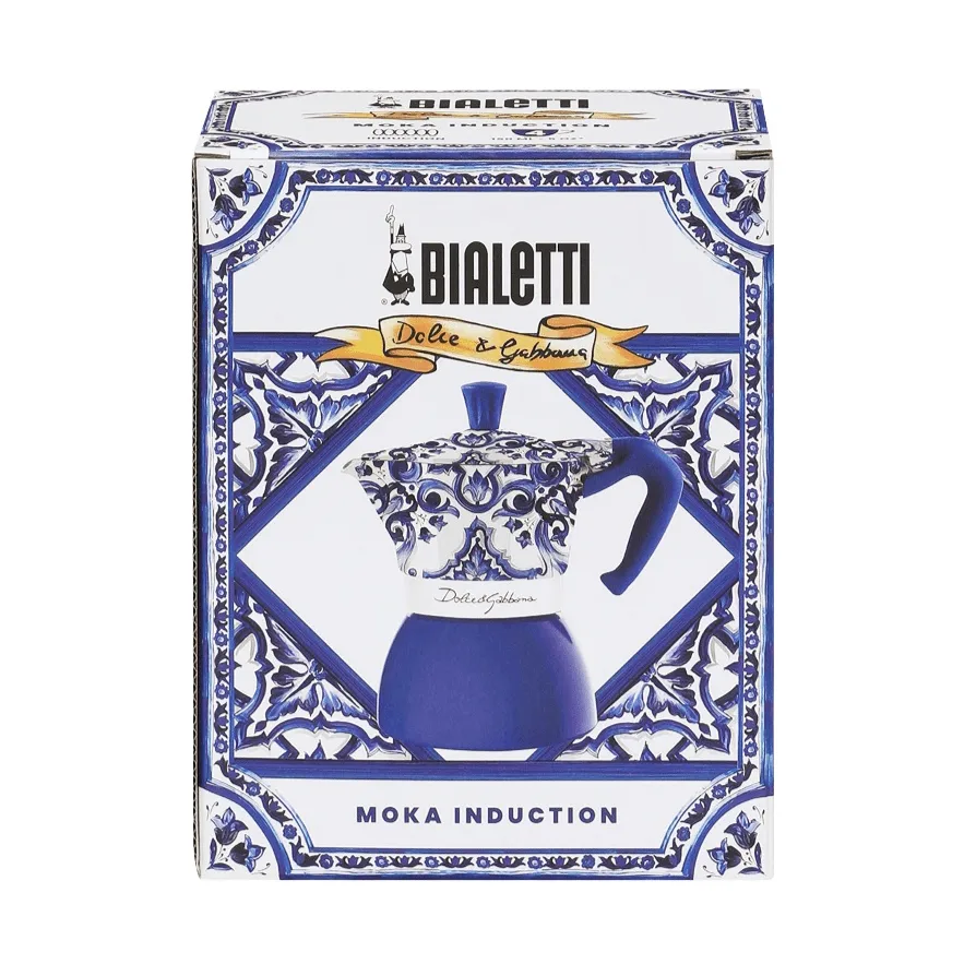 Cafetière moka Bialetti x Dolce & Gabbana induction, Mediterraneo, 4 tasses Bialetti