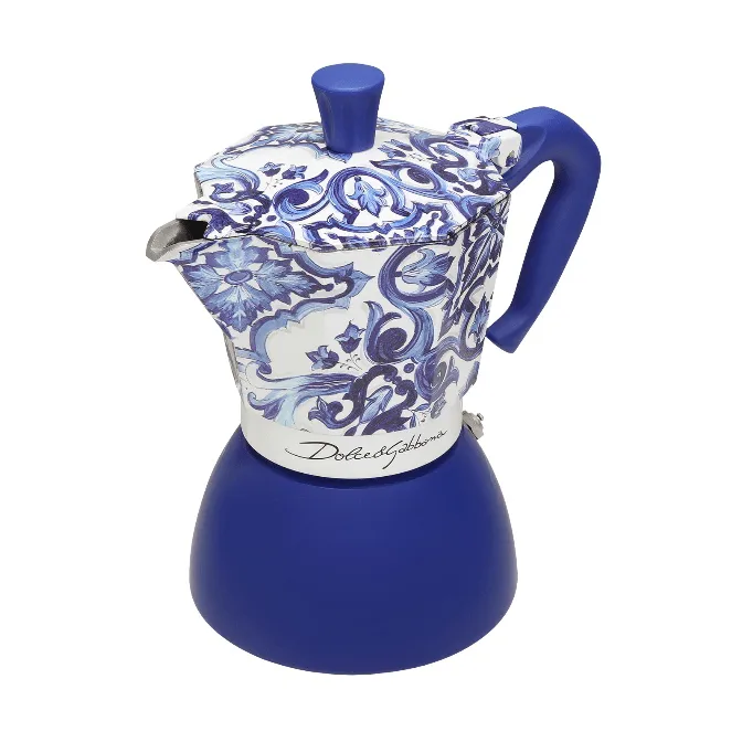 Cafetière moka Bialetti x Dolce & Gabbana induction, Mediterraneo, 6 tasses Bialetti