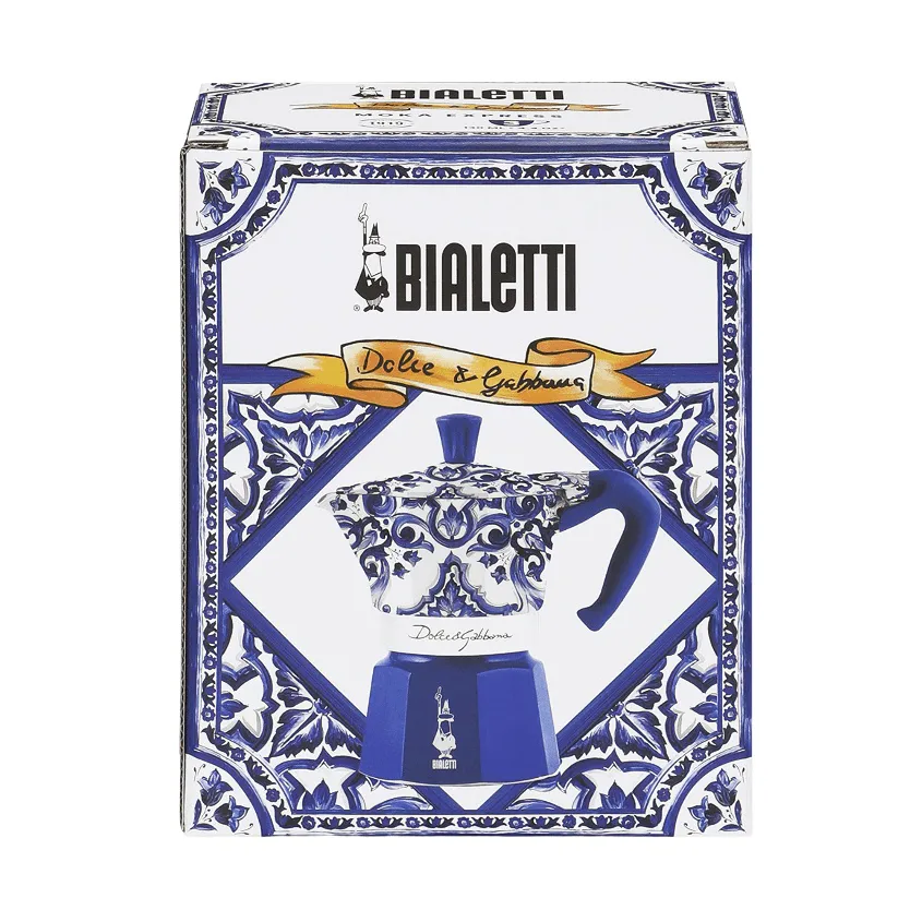 Cafetière moka Bialetti x Dolce & Gabbana, Mediterraneo, 3 tasses Bialetti