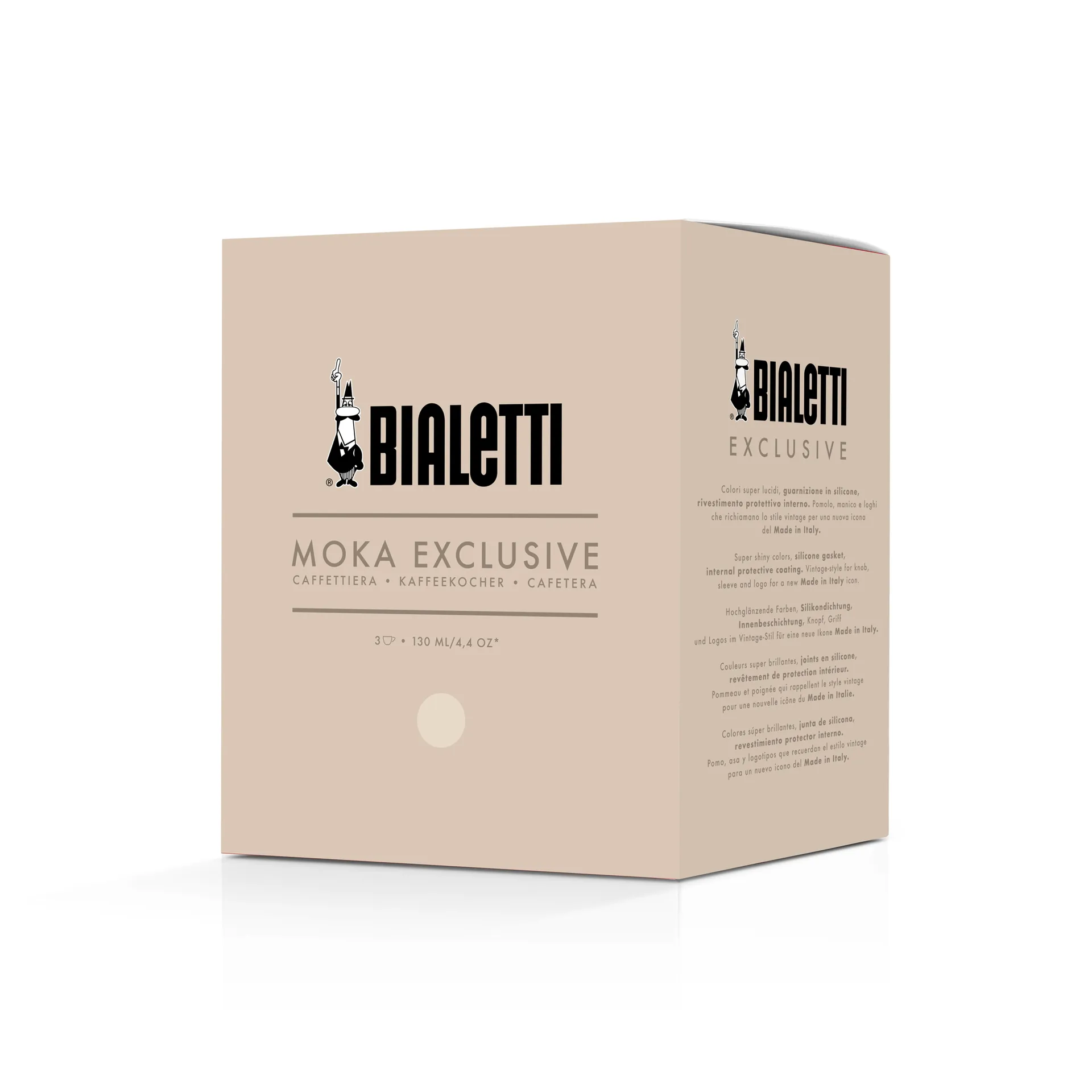 Cafetière moka exclusive Bialetti, Crème, 3 tasses Bialetti