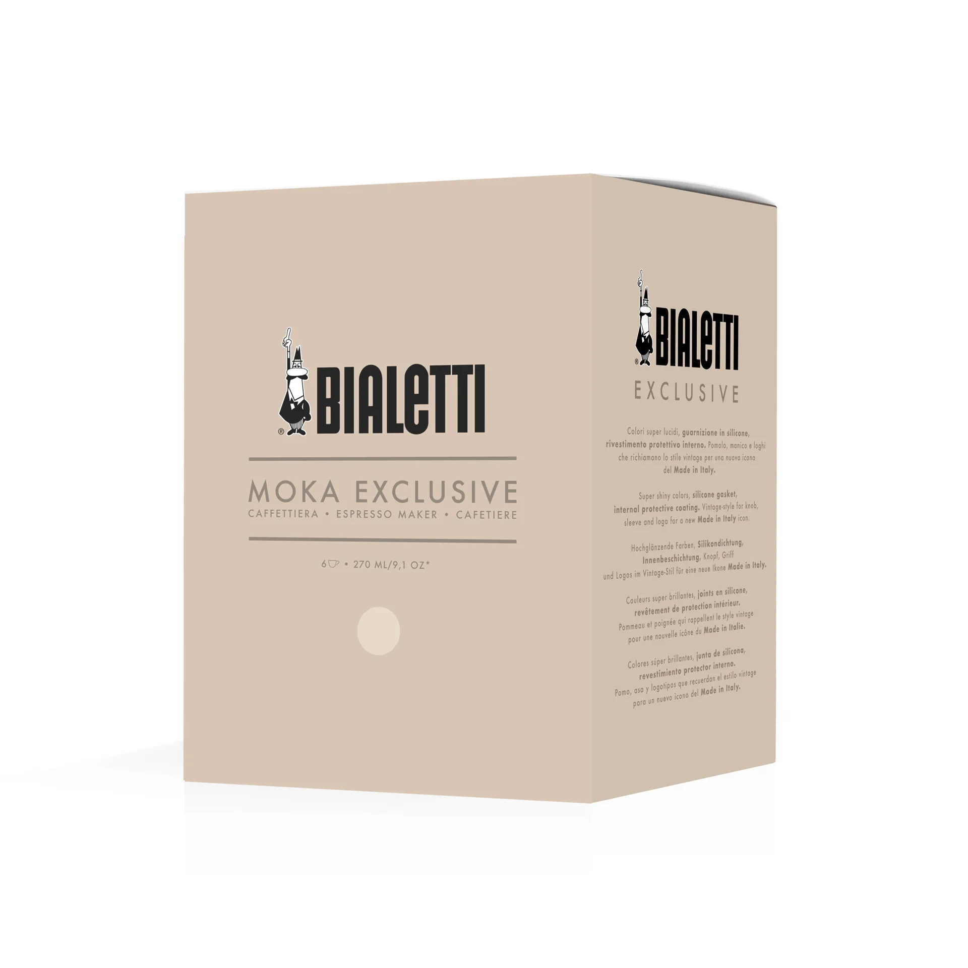 Cafetière moka exclusive Bialetti, Crème, 6 tasses Bialetti