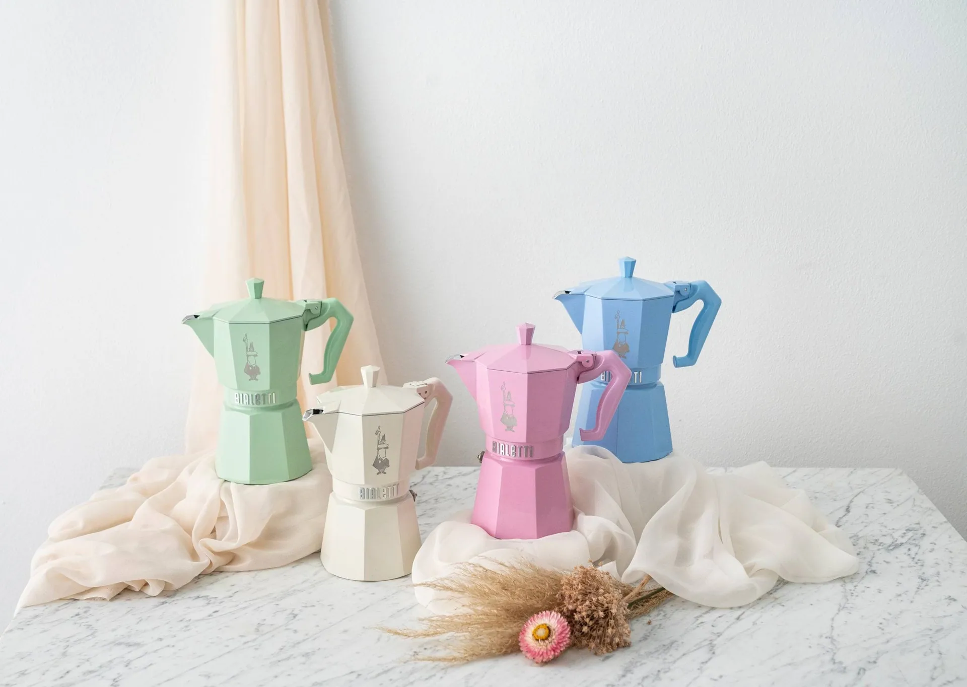 Cafetière moka exclusive Bialetti, Crème, 6 tasses Bialetti