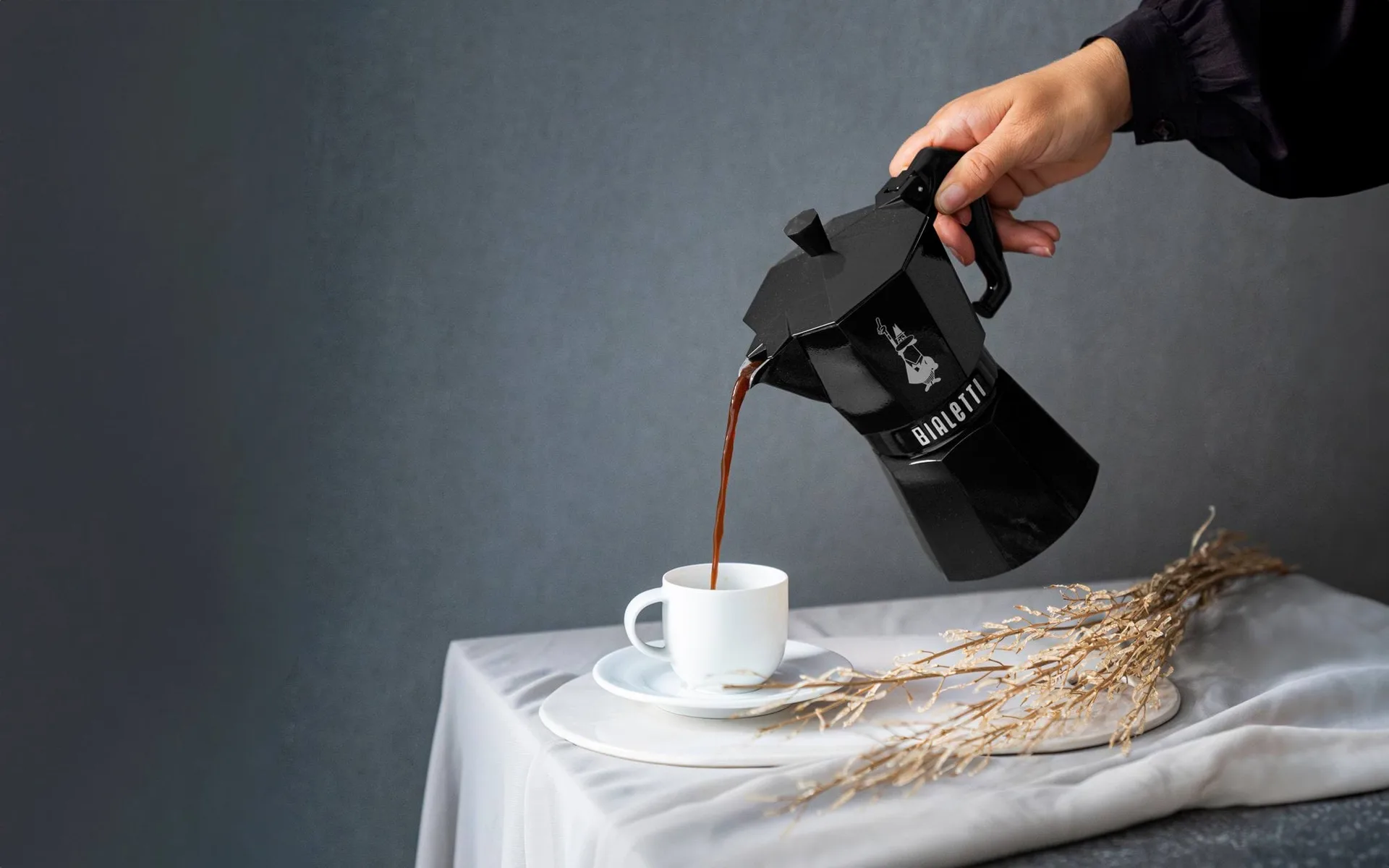 Cafetière moka exclusive Bialetti, Noir, 6 tasses Bialetti