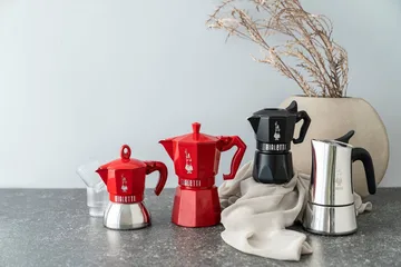 Cafetière moka exclusive Bialetti - Rouge, 3 tasses - Bialetti