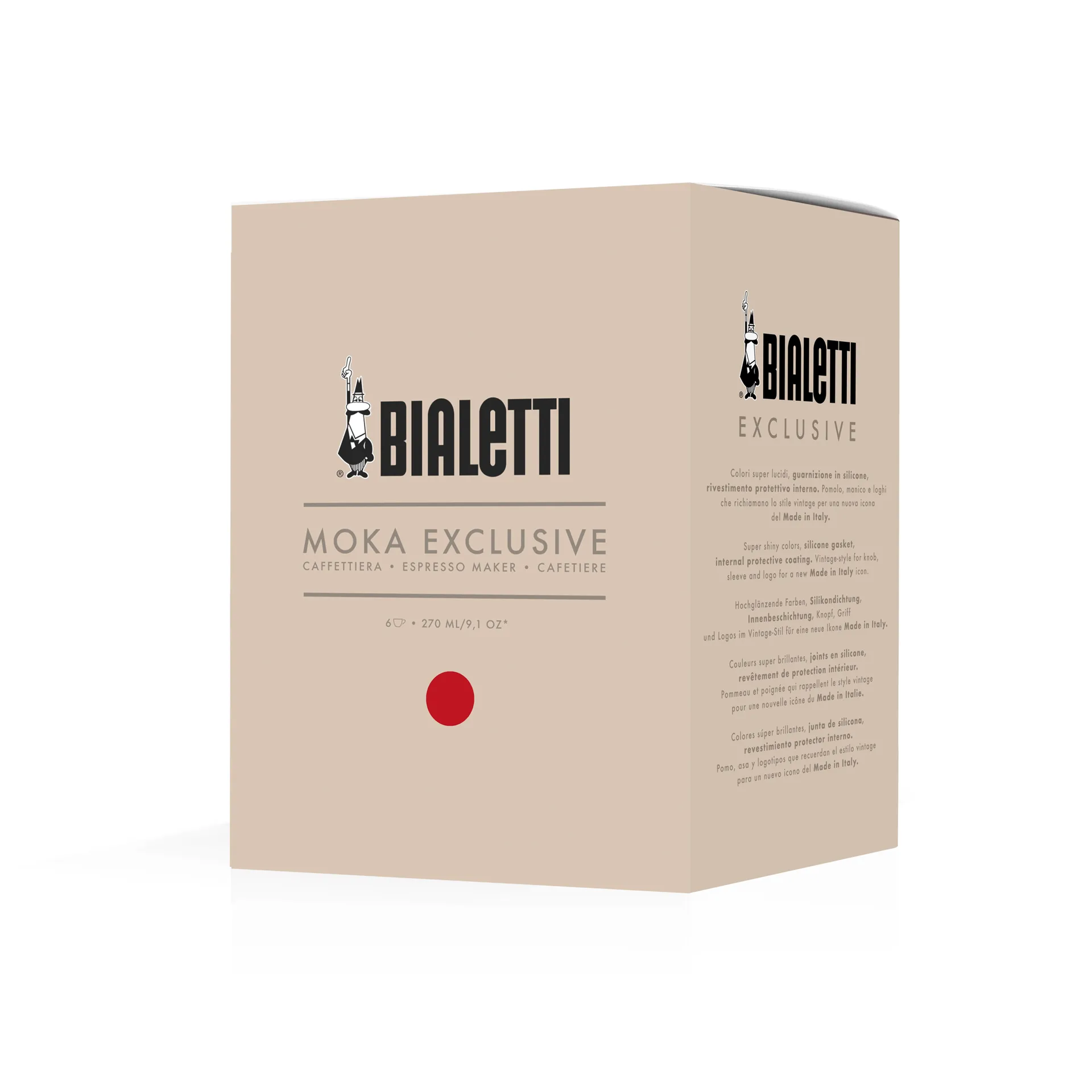 Cafetière moka exclusive Bialetti, Rouge, 6 tasses Bialetti