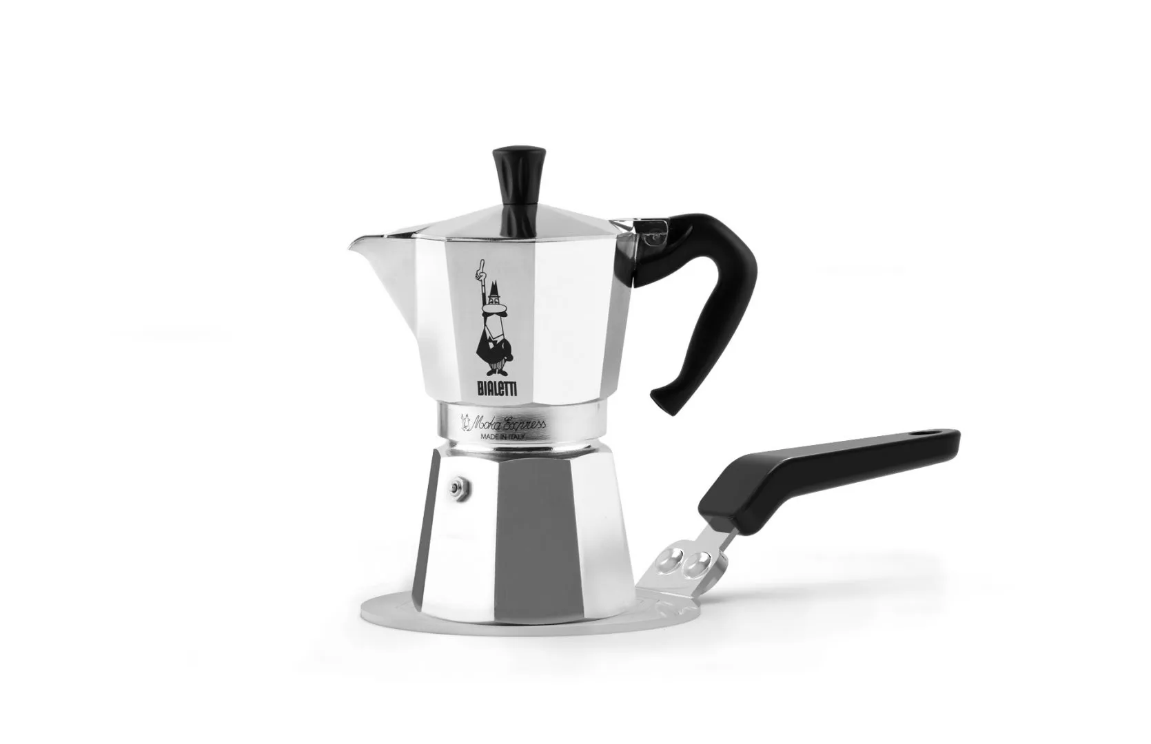 Plaque à induction Bialetti Ø13 cm, Argent-noir Bialetti