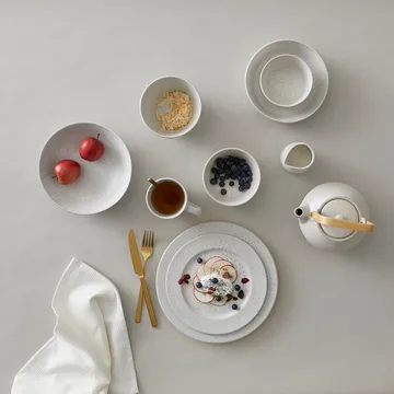 Assiette à dessert Bitz Ø22 cm mat - Blanc crème mat - Bitz