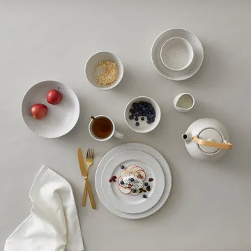 Assiette à pâtes Bitz Ø20 cm mat - Blanc crème mat - Bitz