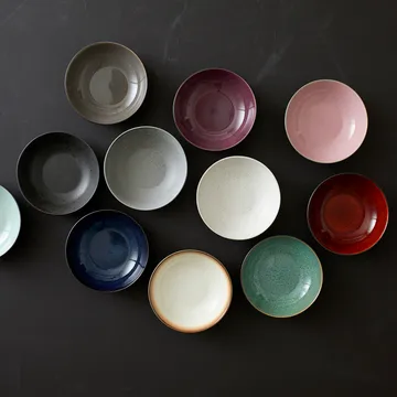 Assiette à pâtes Bitz Ø20 cm mat - Blanc crème mat - Bitz