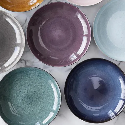 Assiette Bitz Ø 40 cm noir, Noir-bleu foncé Bitz