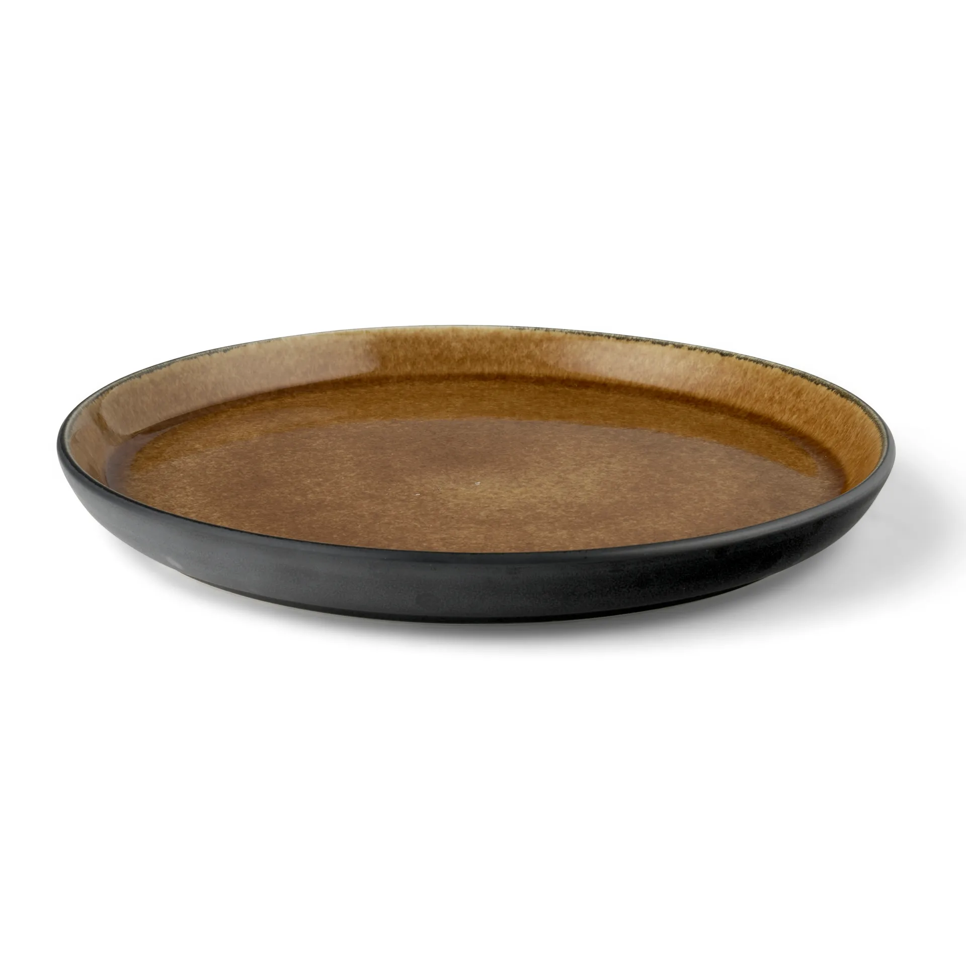 Assiette Bitz Gastro Ø 21 cm, Noir-ambre Bitz