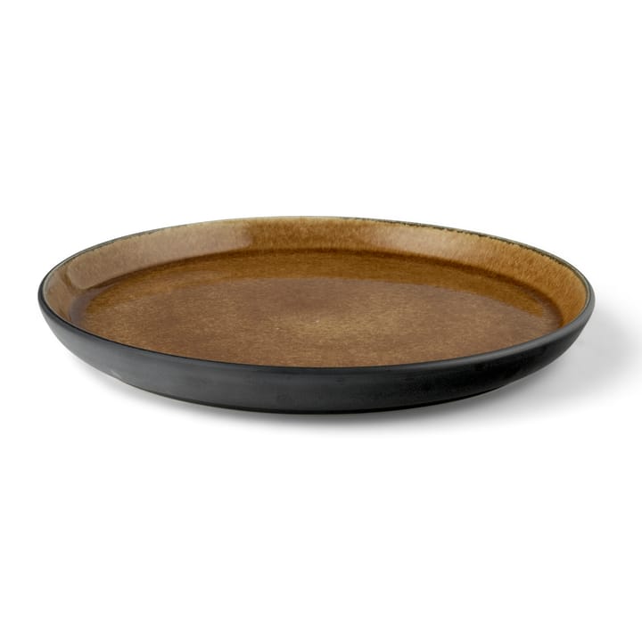 Assiette Bitz Gastro Ø 21 cm - Noir-ambre - Bitz