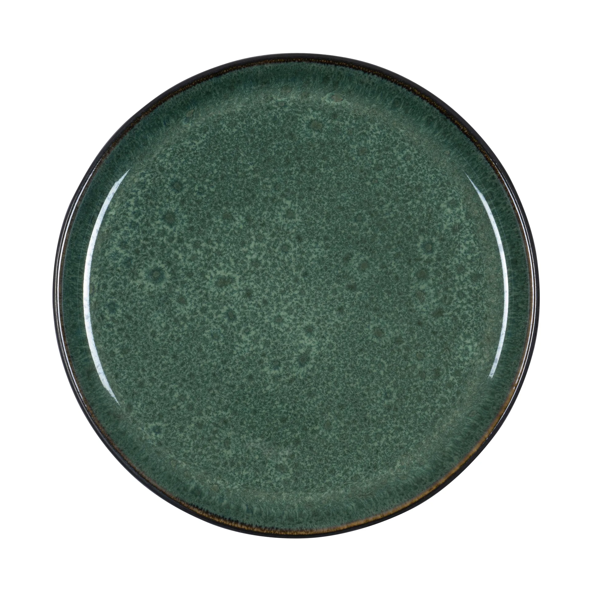 Assiette Bitz Gastro Ø 21 cm, Noir-vert Bitz