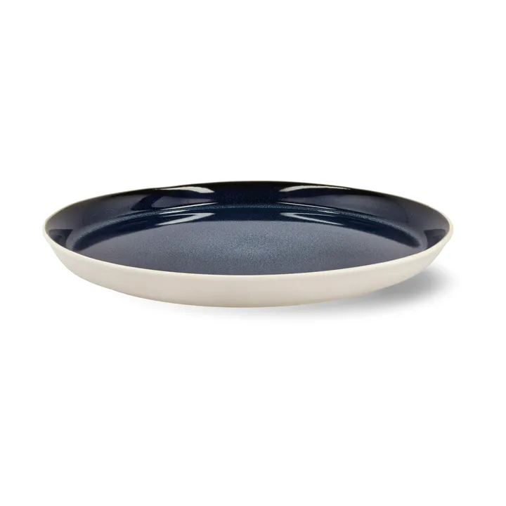 Assiette Bitz Gastro Ø27 cm - Blanc-bleu foncé - Bitz