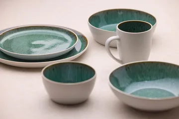 Assiette Bitz Gastro Ø27 cm - Blanc-vert - Bitz