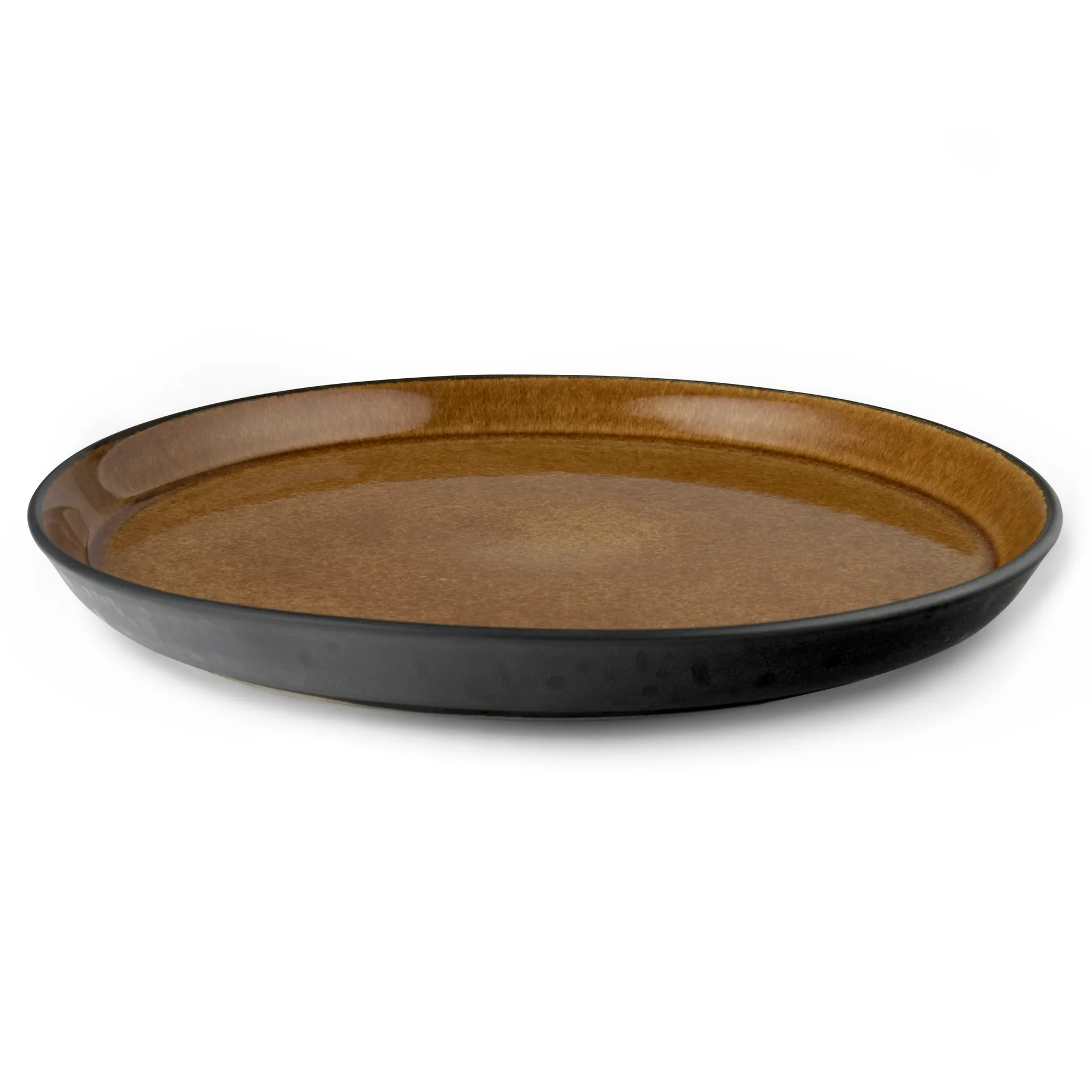 Assiette Bitz Gastro Ø27 cm, Noir-ambre Bitz