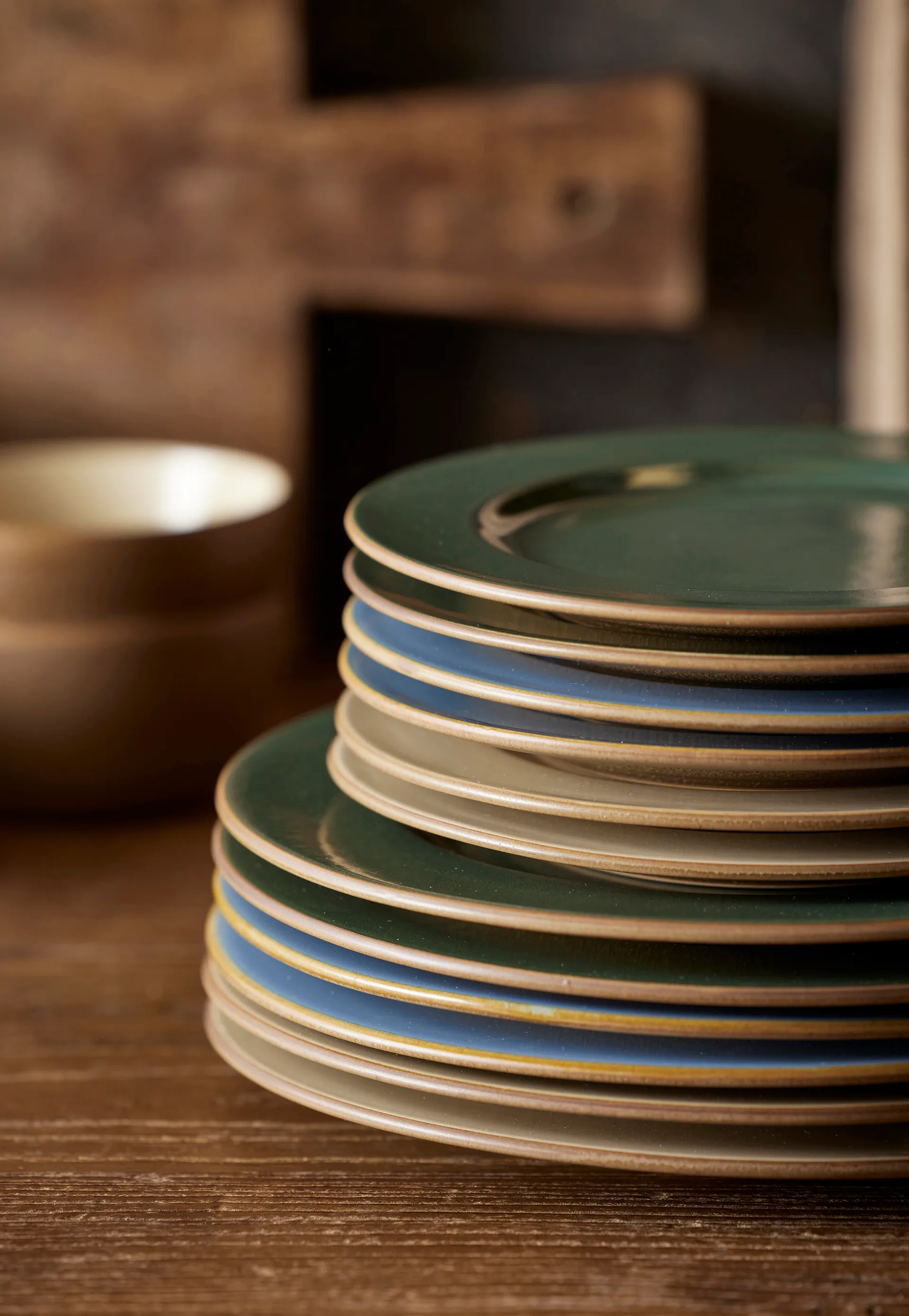 Assiette Bitz Wood Ø27 cm, Bois-forêt Bitz