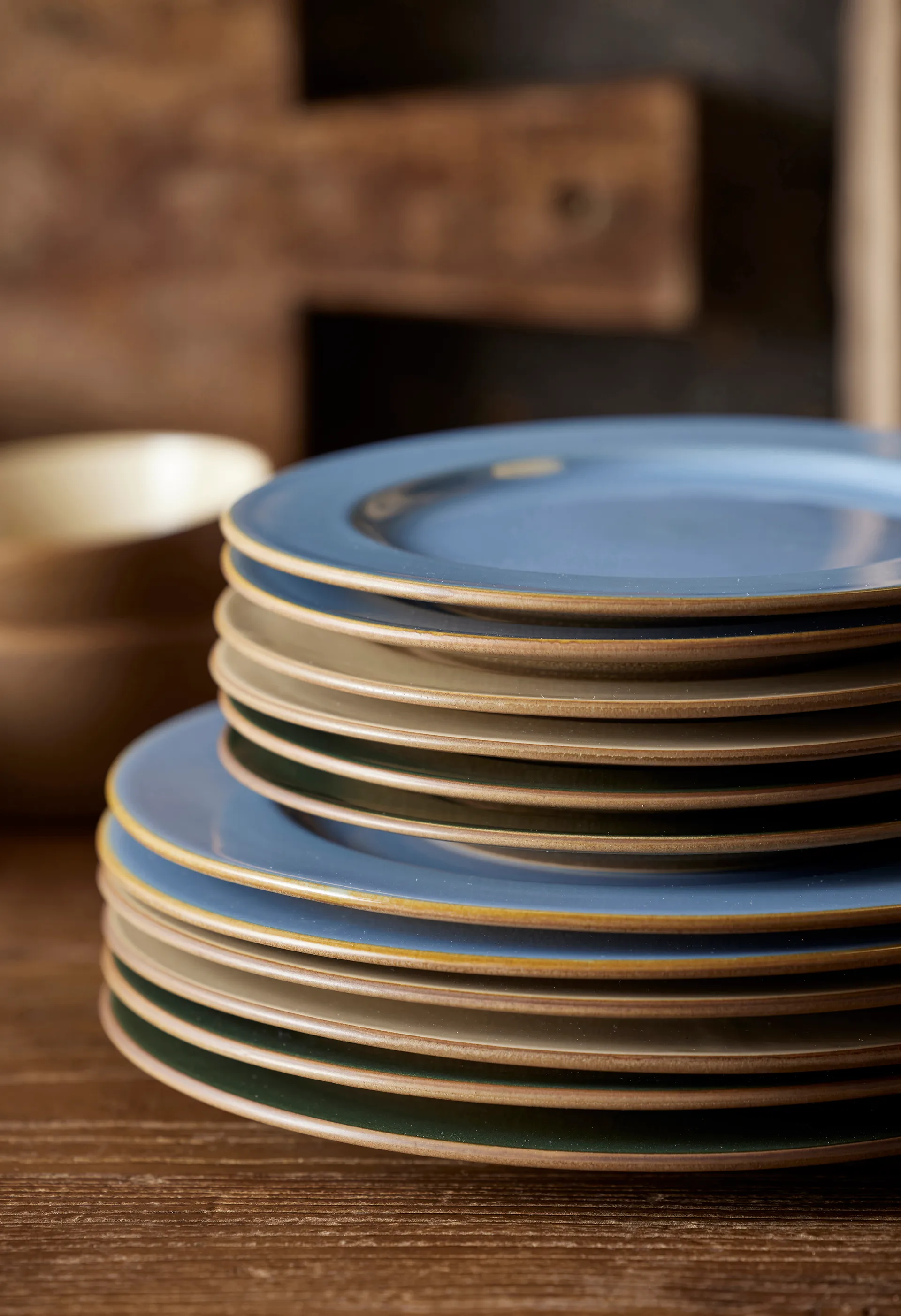 Assiette Bitz Wood Ø27 cm, Bois-océan Bitz