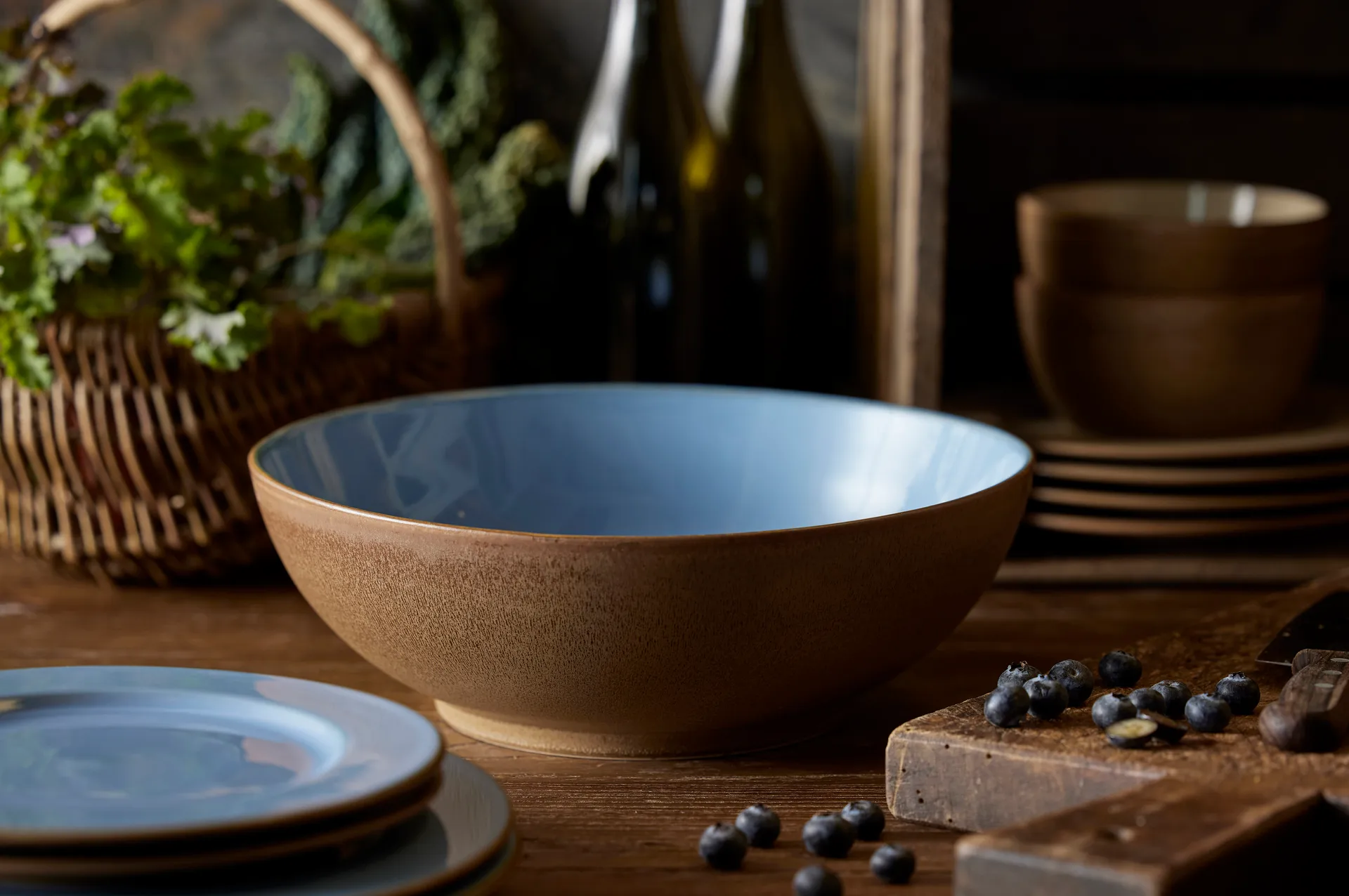 Assiette Bitz Wood Ø27 cm, Bois-océan Bitz