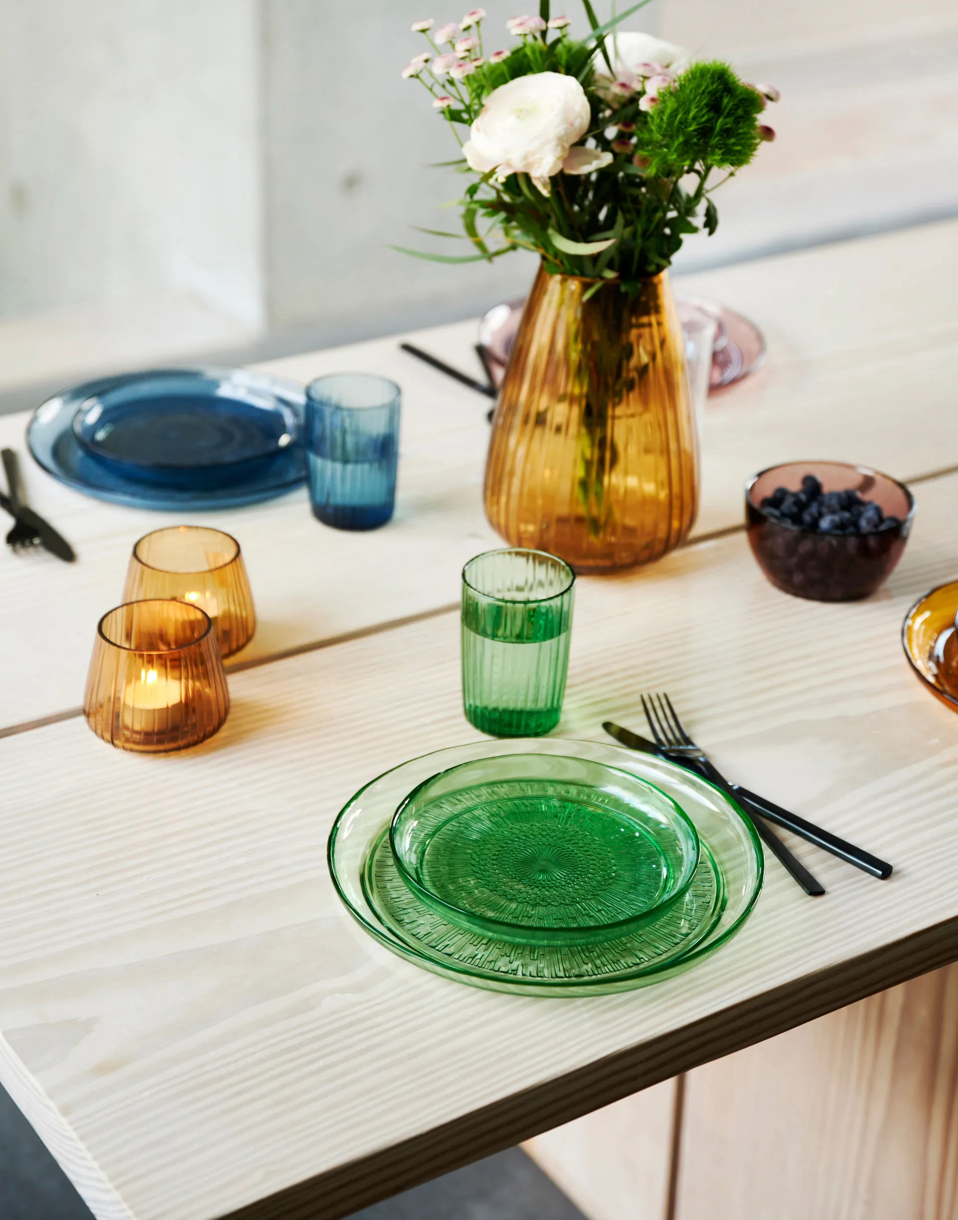 Assiette Kusintha Ø25 cm, Bleu Bitz