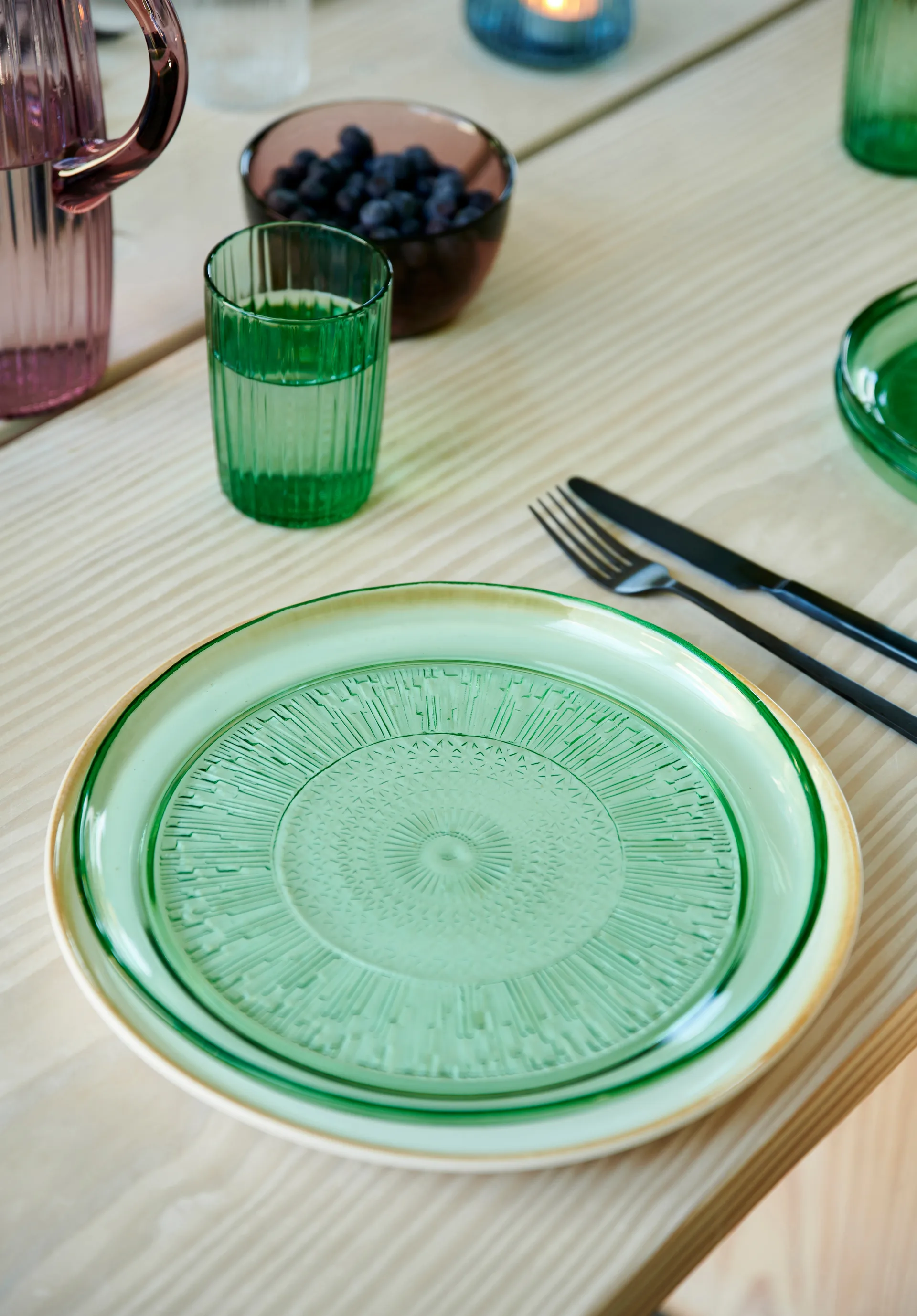 Assiette Kusintha Ø25 cm, Vert Bitz