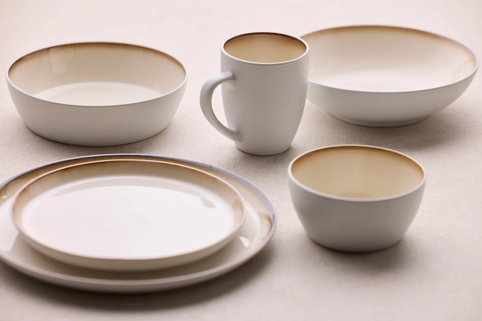 Bol à soupe Bitz Ø 18 cm, Blanc-crème blanc Bitz