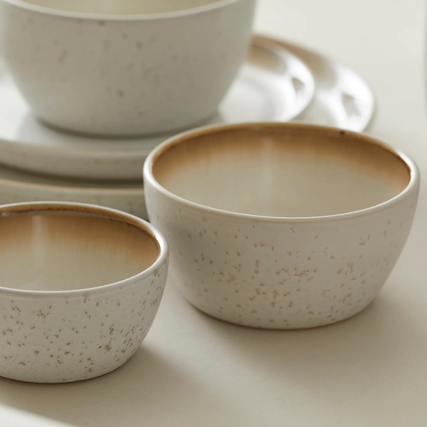 Bol Bitz Ø14 cm crème, Blanc crème-crème Bitz