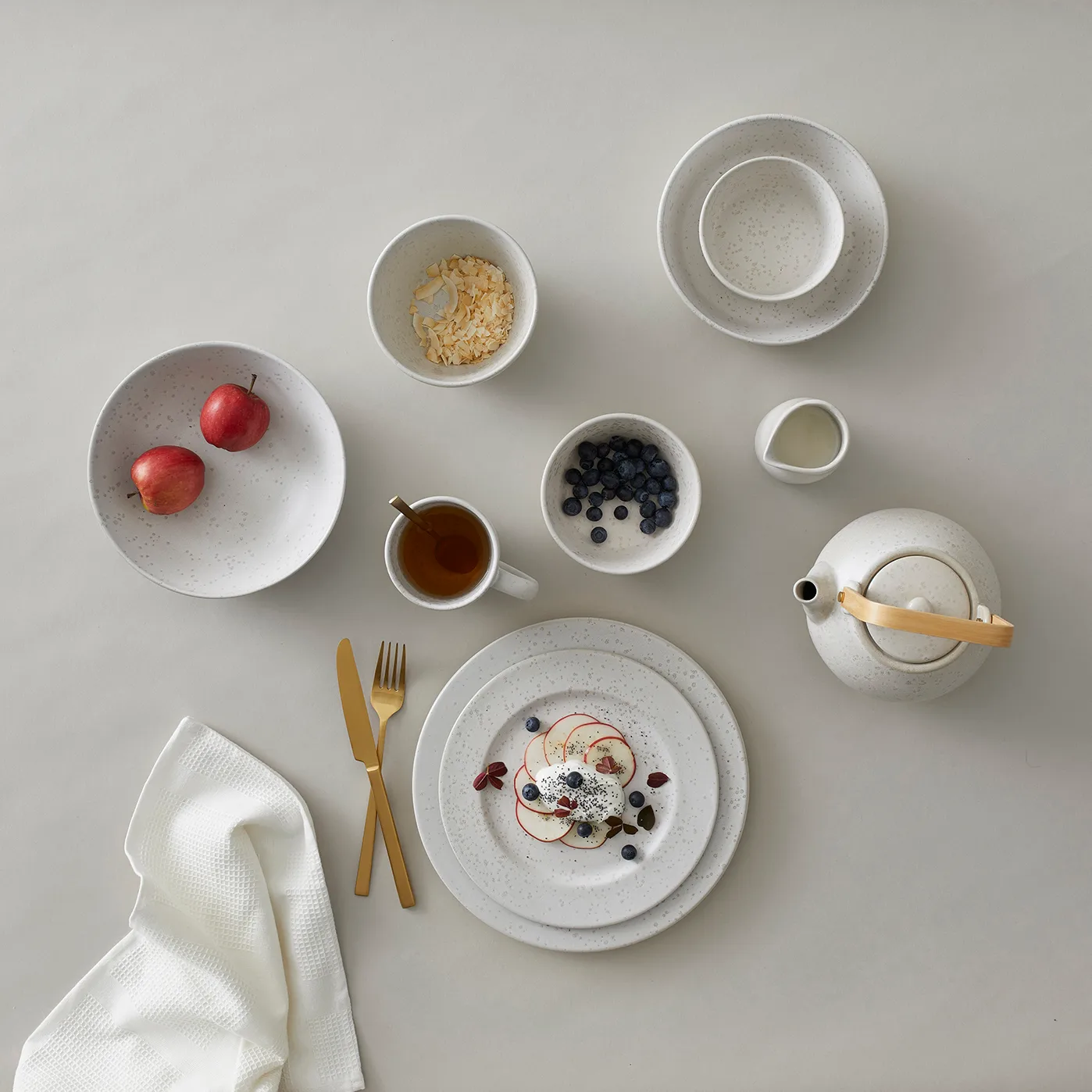 Bol Bitz Ø14 cm mat, Blanc crème mat Bitz