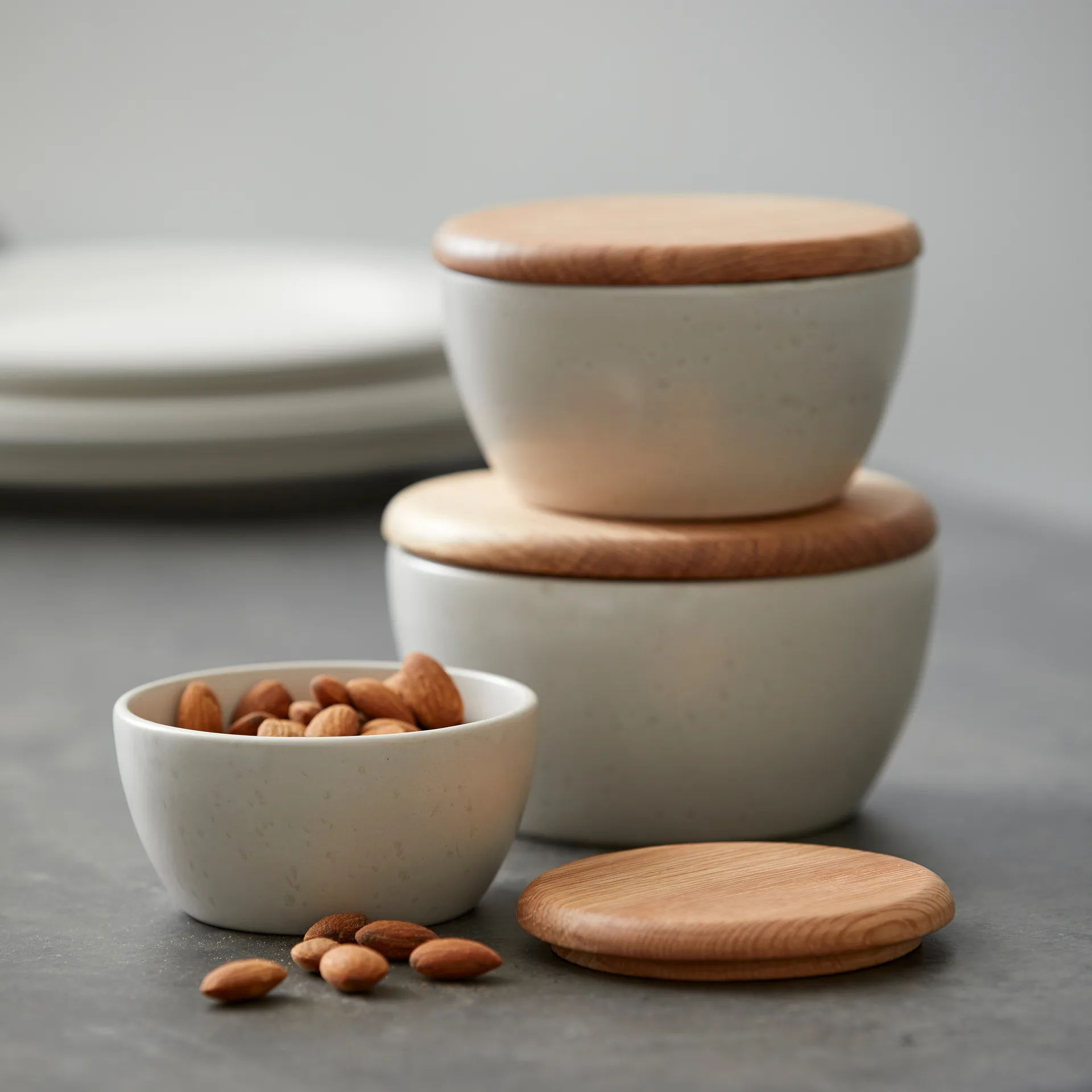 Couvercle Bitz 10 cm, Chêne Bitz