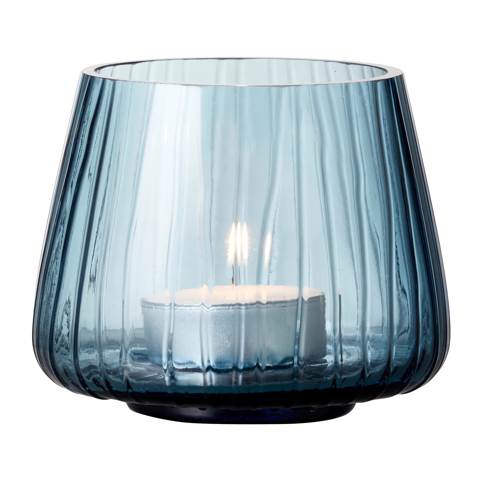 Photophore Kusintha 7,5 cm Lot de 2, Bleu Bitz